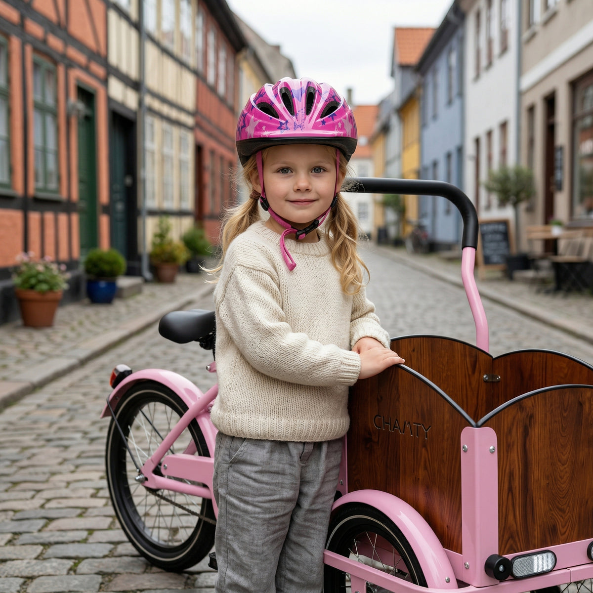 CHANTY Kids Helmet – Pink Stars