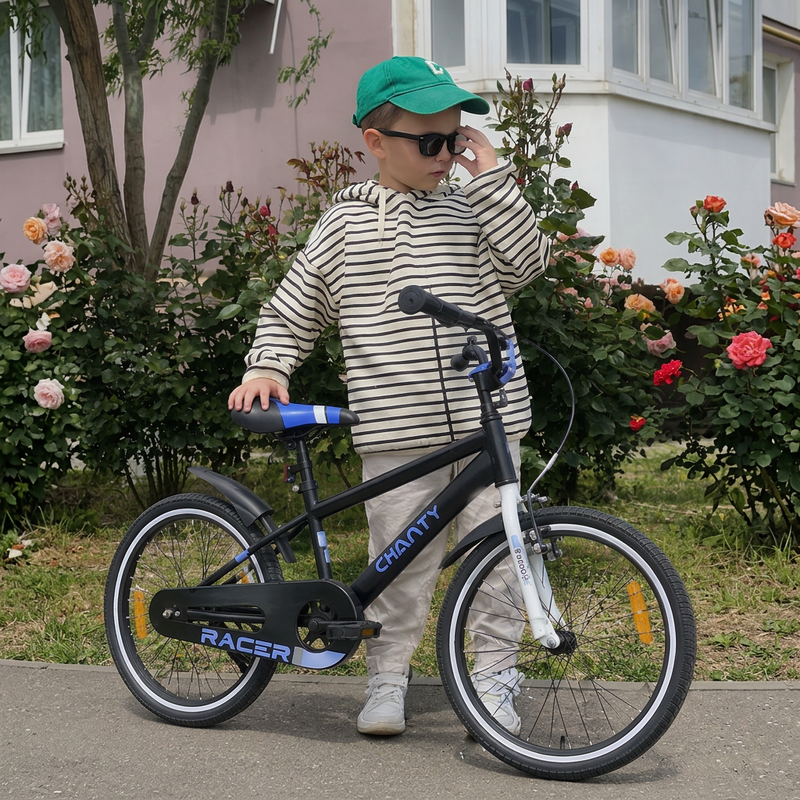 CHANTY Racer 20" Musta Poikien pyörä | 5-9 vuotta |